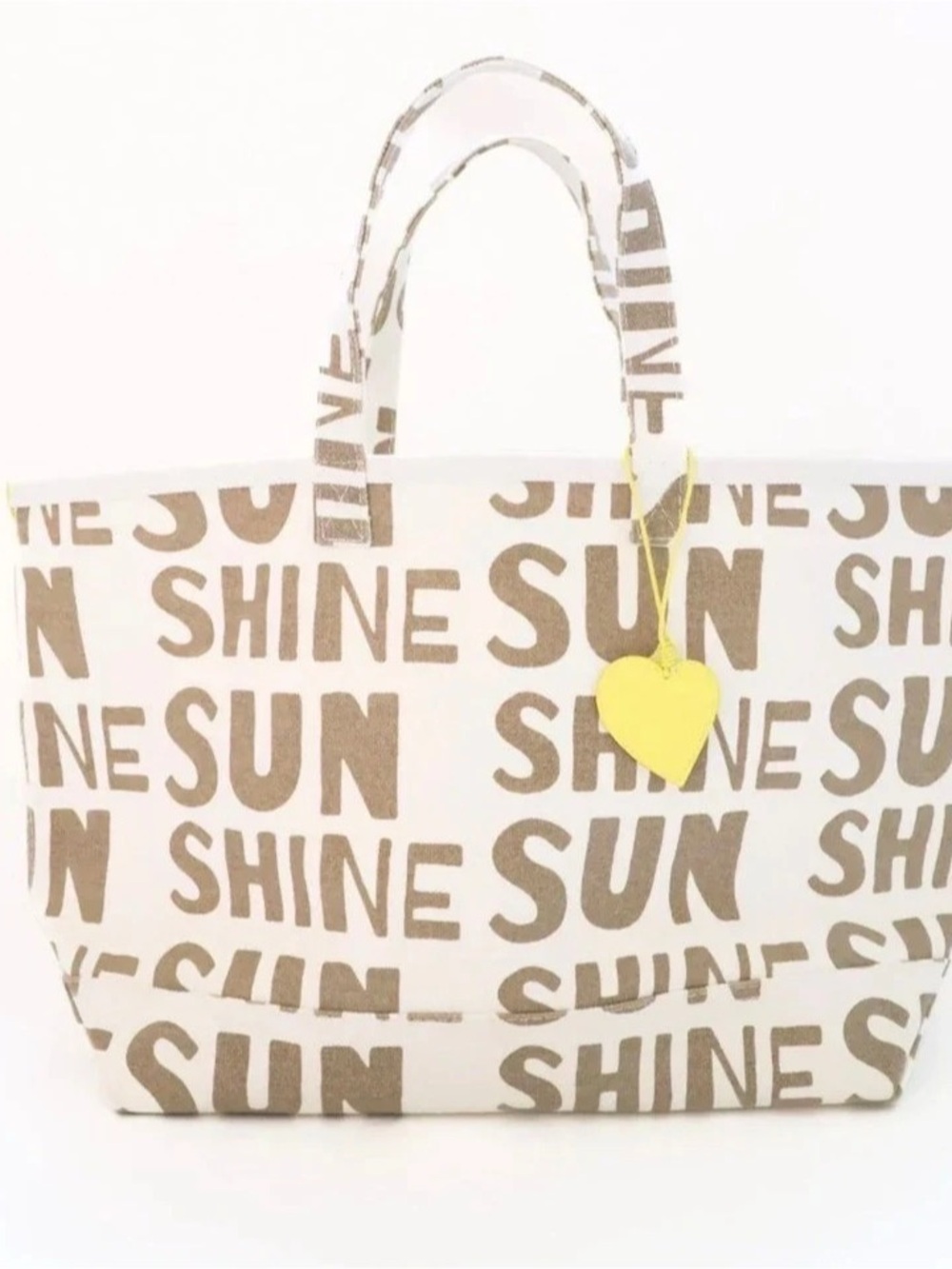 Kerri Rosenthal Sunshine tote in White & Brown graphic NWT